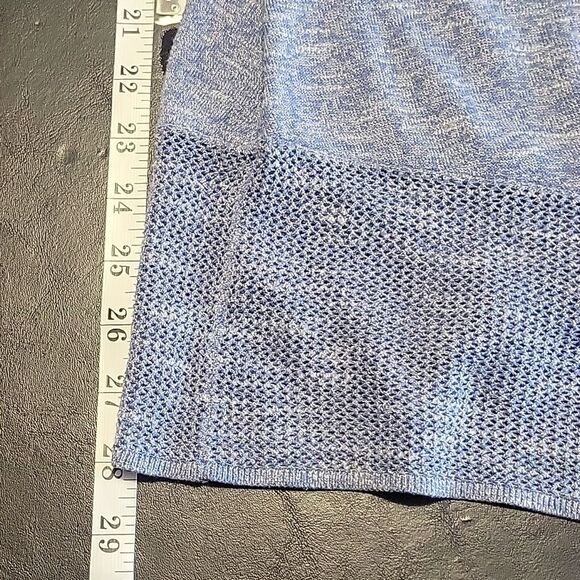 LOGO Lori Goldstein Womens blue tunic sweater Size XXS preppy casual knit boho - Picture 7 of 9